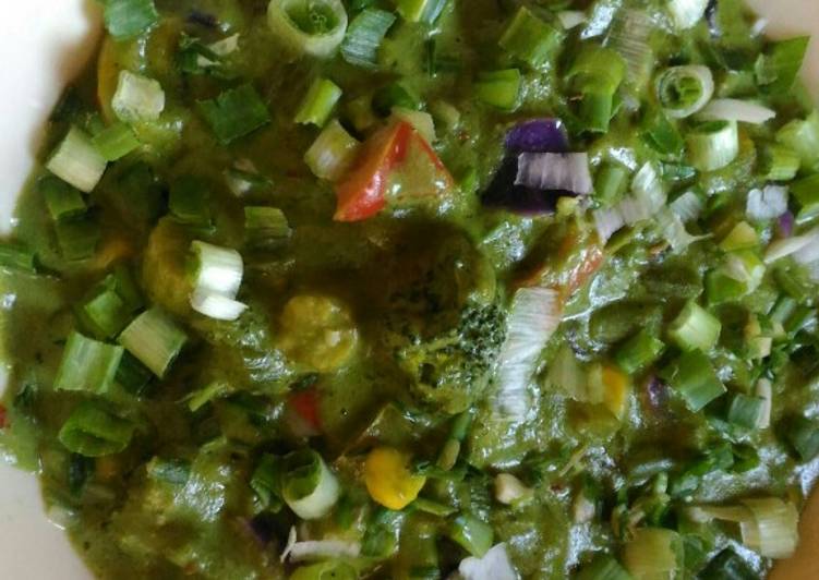 Mix Vegetables in Green Sauce