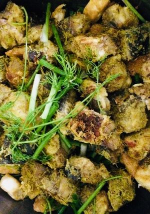 Hình của món Lẩu cá sông.
