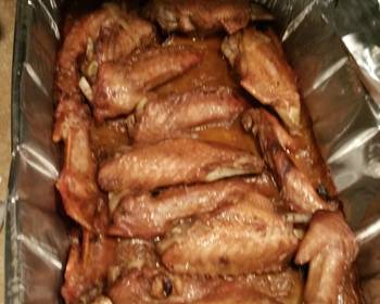 New Recipe Deep fried Turkey wings smothered an covered in roasted garlic gravey Delicious Simple