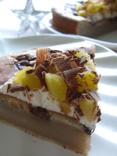 A picture of Chocolate-Chestnut Cheesecake.
