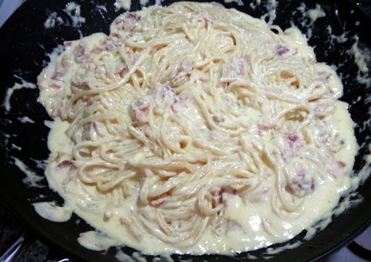 Steps to Make Favorite Carbonara Spaghetti