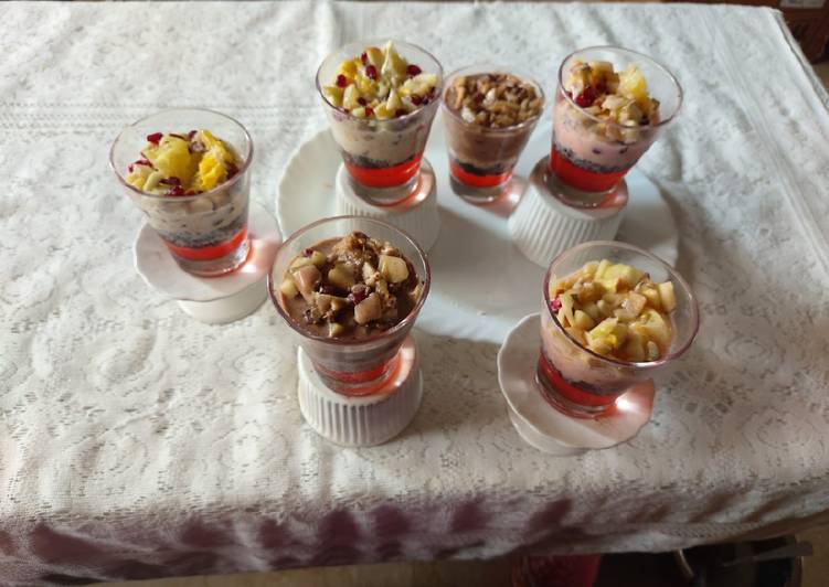 Recipe of Super Quick Homemade Fruit creamy yummy healthy Desert / all children&#39;s favorite