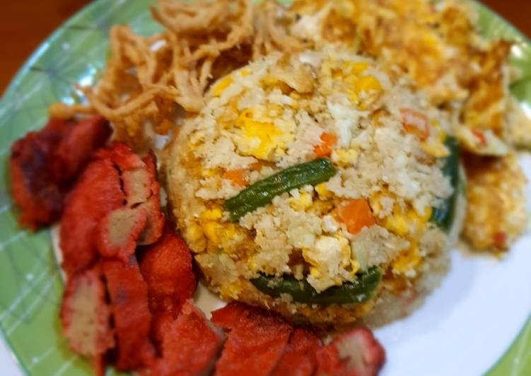 Cauliflower Fried Rice (Nasi goreng Kembang Kol) #plantbased