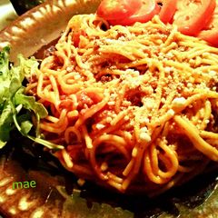 Spaghetti with Simple Sauce A picture of Spaghetti with Simple Sauce.