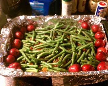 Ready to Serve Steamed Lime Swai  Green Beans and Red Potatoes Delicious Nutritious