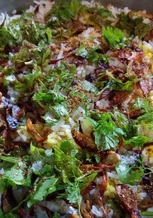 A picture of Vegetable Biryani.