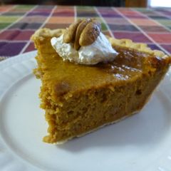 A picture of East Texas Pecan Sweet Potato Pie.