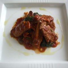 A picture of One Pan Cooking! Easy Pork Stewed in Tomato.