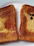 Vickys Happy Halloween Morning Ghost Toast, GF DF EF SF NF