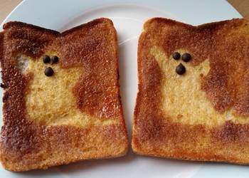 Latest Recipe Vickys Happy Halloween Morning Ghost Toast GF DF EF SF NF Delicious Perfect