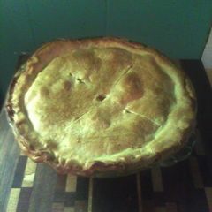 Simple chicken pot pie A picture of Simple chicken pot pie.