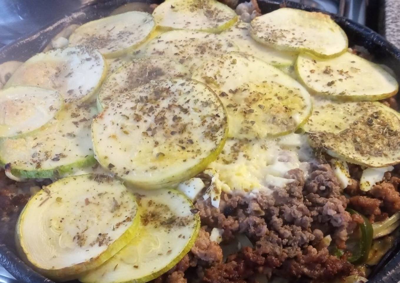 Pastel fácil de verduras 🍆🥚🍆😋 y carne