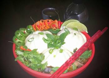 How To Cooking Recipe Mikes 3 Pepper Steamed Bun Soup Delicious