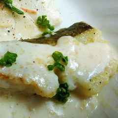 A picture of Cod Meunière with Easy Cream Sauce.