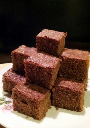 A picture of AMIEs Chocolate Peanut Brownies.