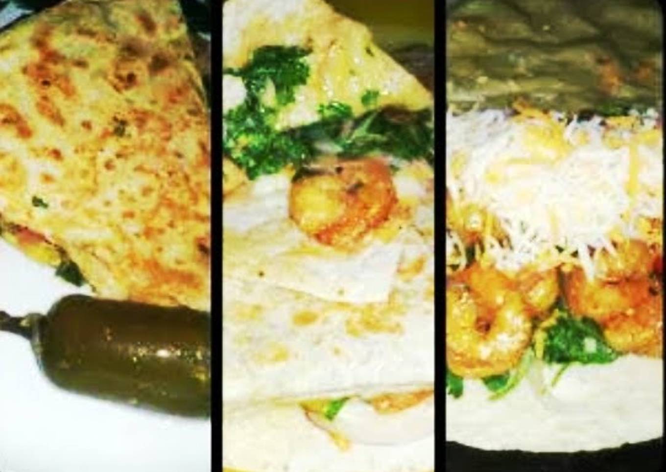 Ray's' Spicy Shrimp Quesadillas