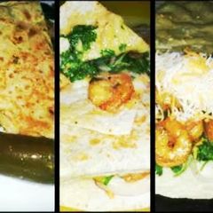 A picture of Ray's' Spicy Shrimp Quesadillas.