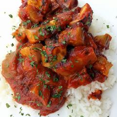 A picture of Eggplant In Spaghetti Sauce.