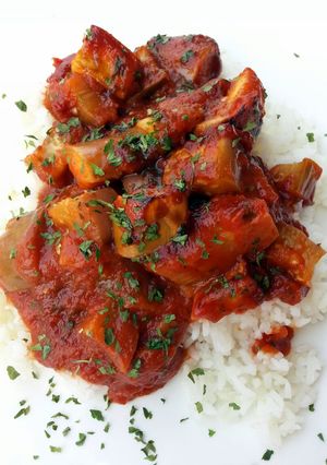 A picture of Eggplant In Spaghetti Sauce.