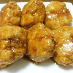 A picture of Chicken Chewy Lotus Root Tsukune Patties.