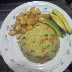 A picture of Fried coconut rice.