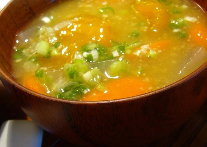 Recipe of Super Quick Homemade Kabocha Squash Dumpling Soup