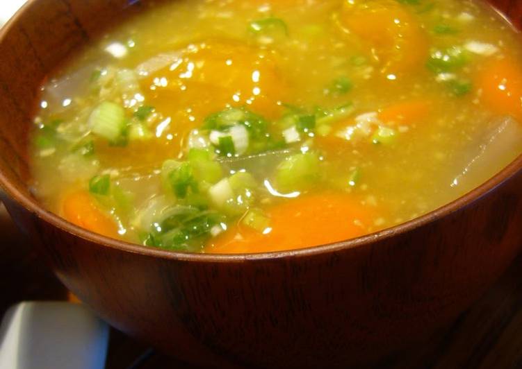 My Grandma Love This Kabocha Squash Dumpling Soup