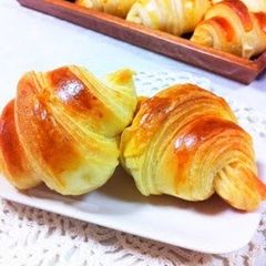 A picture of Light and Fluffy Croissants.