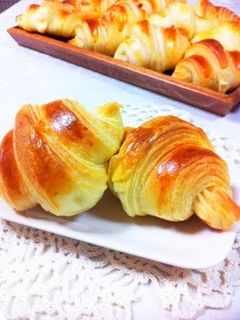 A picture of Light and Fluffy Croissants.