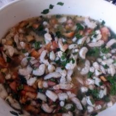 shrimp ceviche A picture of shrimp ceviche.