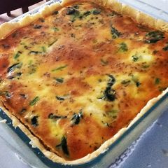 Spinach And Tofu Quiche A picture of Spinach And Tofu Quiche.