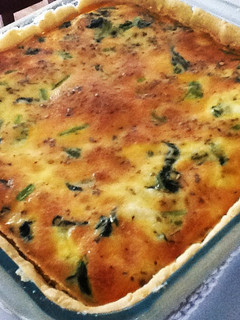 A picture of Spinach And Tofu Quiche.