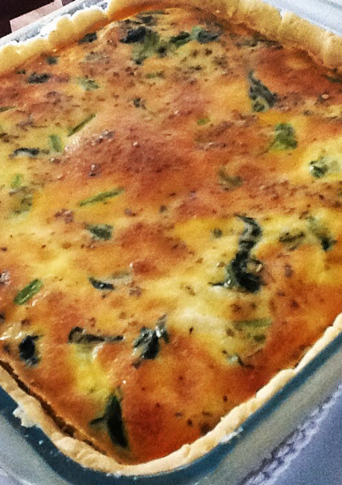 A picture of Spinach And Tofu Quiche.