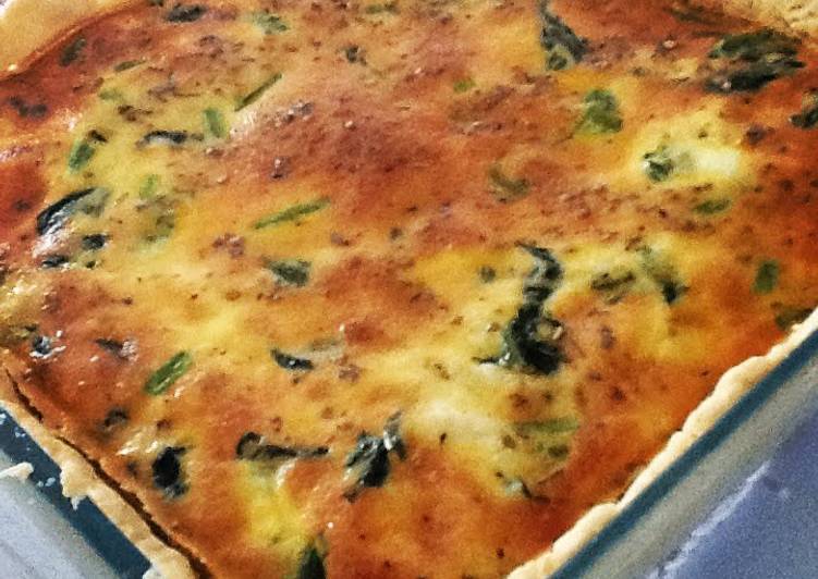 Easiest Way to Prepare Super Quick Homemade Spinach And Tofu Quiche