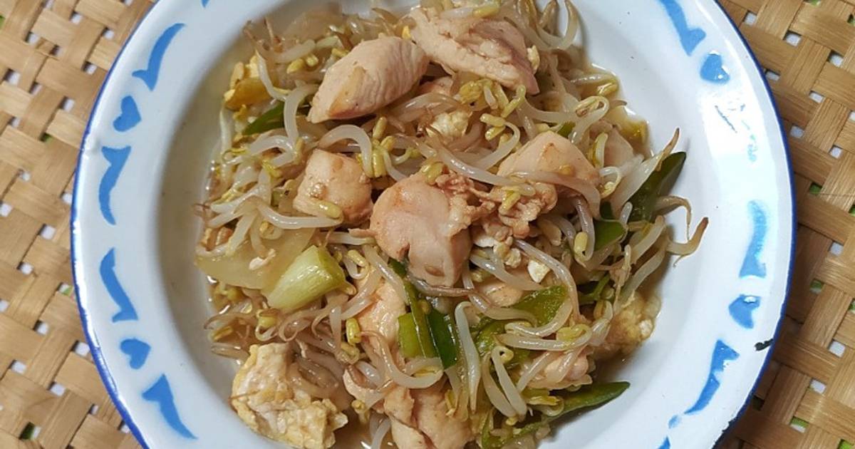 Resep Cah Toge Ayam oleh Saomi Mayhai - Cookpad