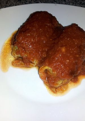 A picture of Cabbage Rolls.