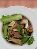 Herbal Pork Soup / Bak Kut Teh With Mix Mushroom And Brocoli