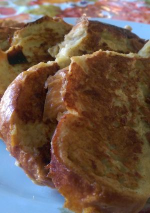 A picture of The "Naked" French Toast.