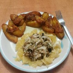 A picture of Fried plantain with.