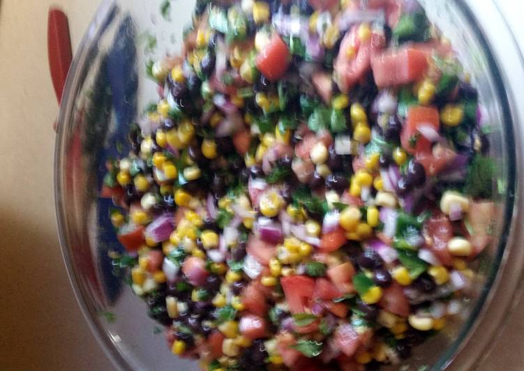 Simple Way to Prepare Super Quick Homemade Black Bean and Corn Salsa