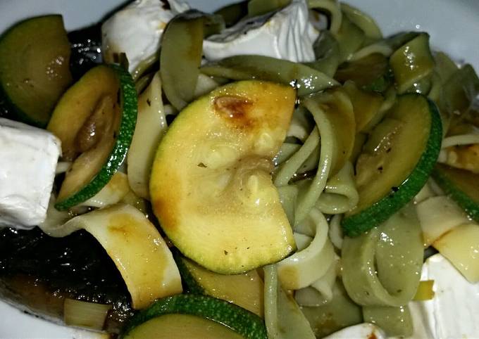 Easiest Way to Make Quick Sig&#39;s Pasta Salad with Courgettes and Goats Cheese