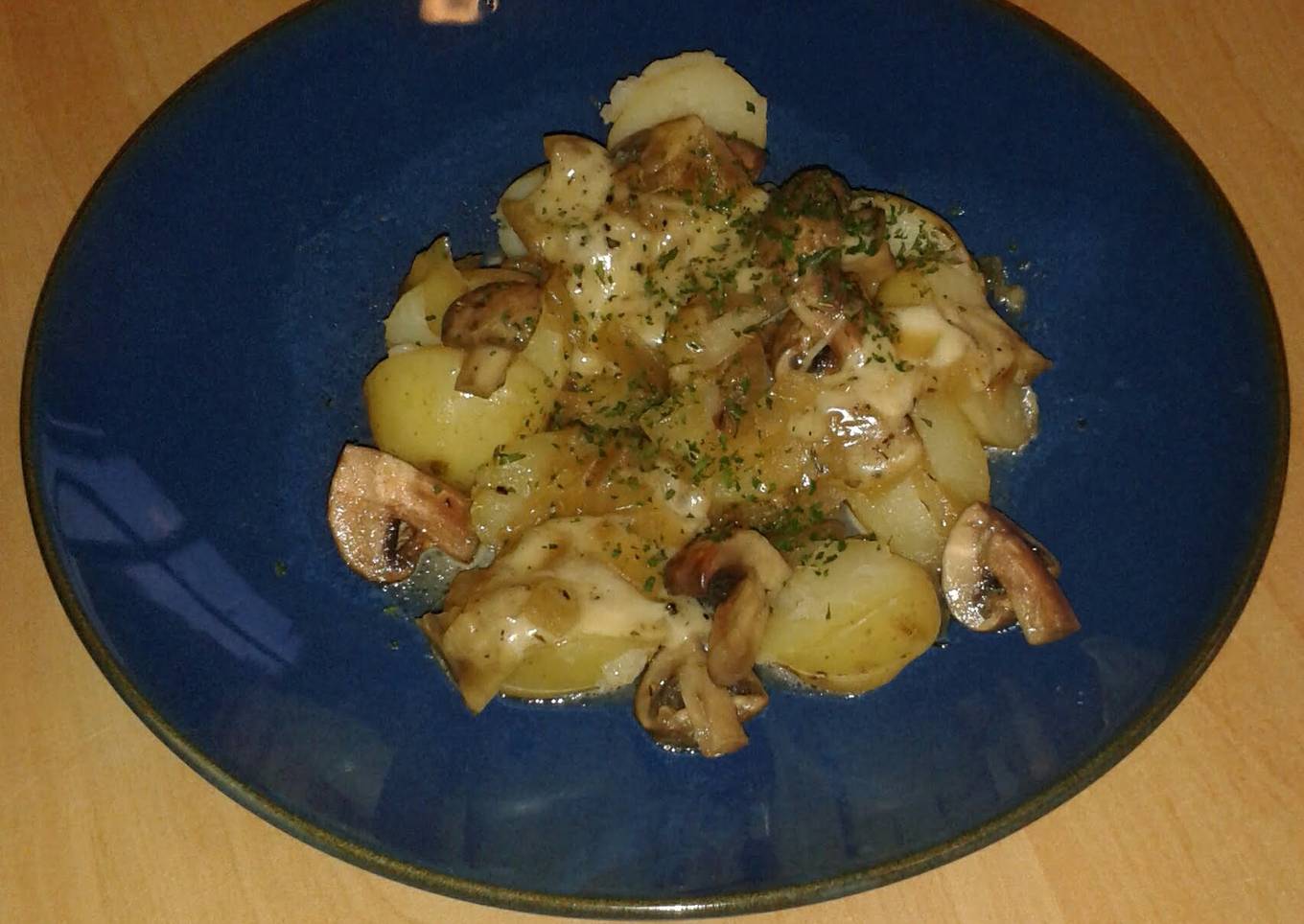 Potato-mushroom mix