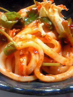 A picture of Spicy and Delicious Salad Udon Noodles.