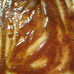 A picture of Dark pizza sauce.