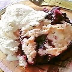 A picture of Apple & Mulberry Cobbler.