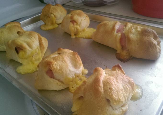 Steps to Prepare Ultimate Ham and cheese crescent rolls