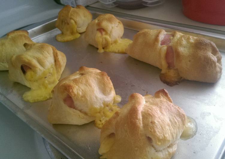 Simple Way to Make Quick Ham and cheese crescent rolls