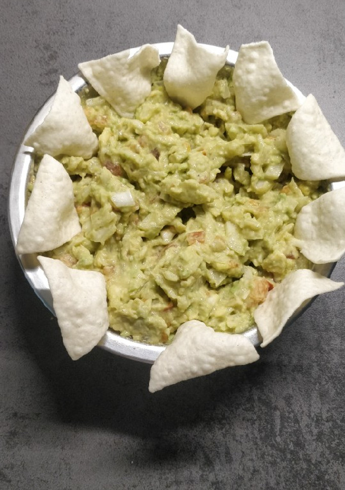 Una foto de Guacamole casero