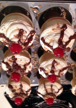 A picture of Ice Cream Cone Cupcakes.