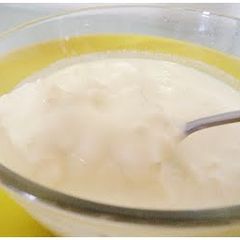 A picture of Homemade Vanilla and Lemon Yogurt.